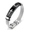 Bracelet gold cross titanium steel men's personality