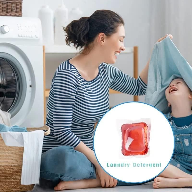 Laundry Liquid Detergent Capsule (Pack of 100)