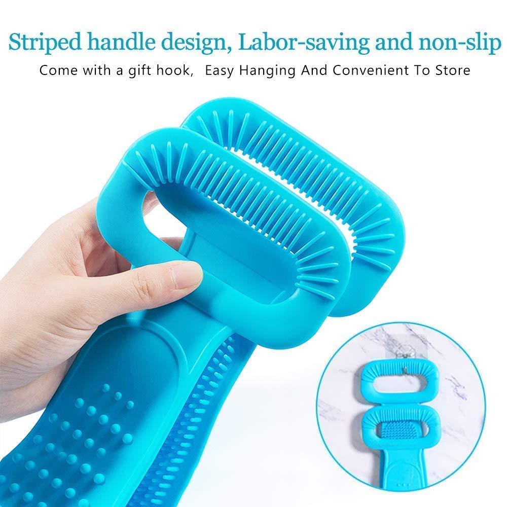 Back Scrubber- Silicone Body Double Side Bathing Back Scrubber